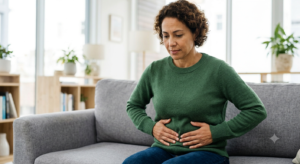 Image demonstrating abdominal pain